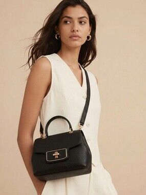 HTF MICHAEL KORS TURNLOCK CROSSBODY LIKE NEW